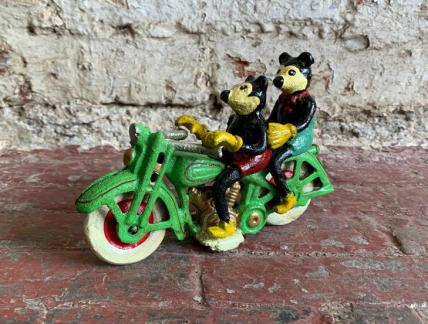 2 mice On Motorcycle Ornament